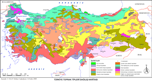 Trkiye Toprak Tipleri Haritas